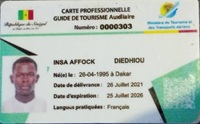 Carte de guide touristique